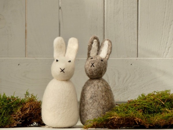 Filzhase grau: rechts
